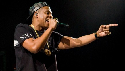 Jay-Z performs during his Magna Carta World Tour at Mohegan Sun Arena in Connecticut, earlier this month. Jay Z has nine nominations at this year's Grammys.