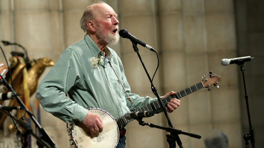Pete Seeger in New York City. 2009.