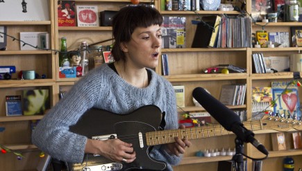 Cate Le Bon performs a Tiny Desk Concert in January 2014.