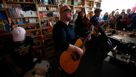 Pixies' members perform a Tiny Desk Concert on Jan. 27, 2014.