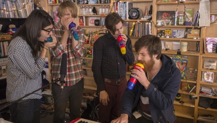 Brass Bed performs a Tiny Desk Concert in January 2014.