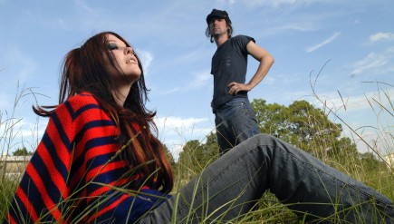Gazelle Amber Valentine (left) and Edgar Livengood of Jucifer.