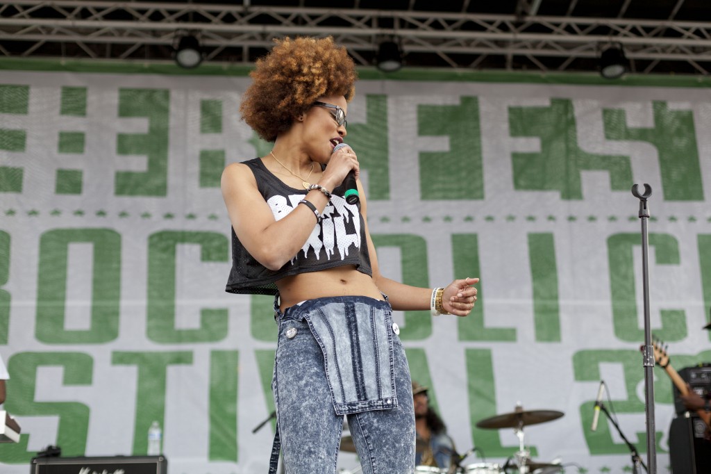 DC-based, Grammy-nominated  R&B singer Reesa Renee took to the stage at Broccoli City Festival, Saturday, April 19, 2014.
