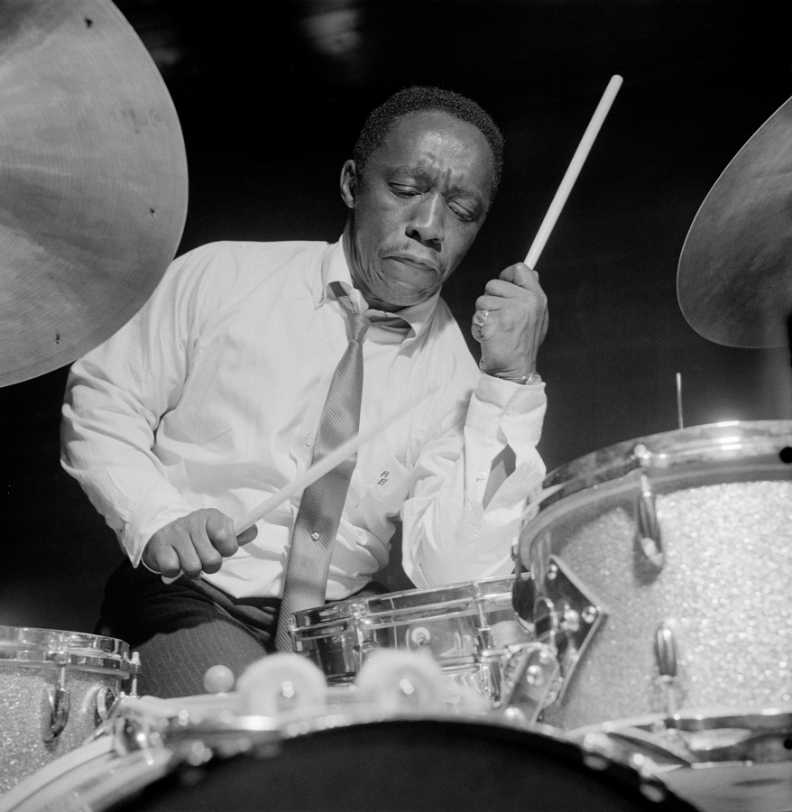 Drummer Art Blakey is among the subjects in a Blue Note photography exhibition at D.C.'s Goethe-Institut.