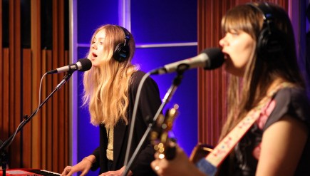 First Aid Kit performs at the KCRW studios.