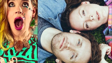 Merrill Garbus of tUnE-yArDs (left). Nick Sanborn and Amelia Meath of Sylvan Esso (right) will open our live webcast from the 9:30 Club in Washington, D.C.