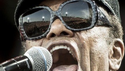 Bobby Womack plays at the Roskilde Festival in Roskilde, Denmark, last July. Womack died on Friday at age 70.