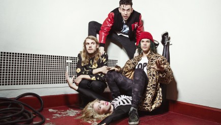 Grouplove is (clockwise from left) Andrew Wessen, Ryan Rabin, Christian Zucconi and Hannah Hooper.