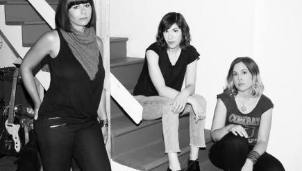 Janet Weiss (left), Carrie Brownstein (center) and Corin Tucker of Sleater-Kinney. The trio's first album since 2005 will be out on Jan. 20.
