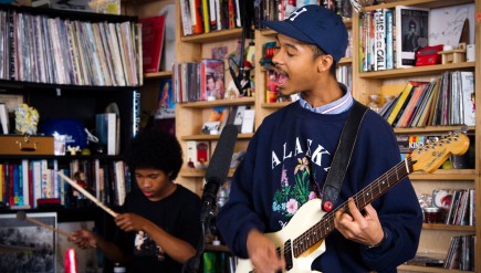 The Bots' members perform a Tiny Desk Concert on Sept. 25, 2014.