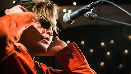 Merchandise performs live in the KEXP studio.