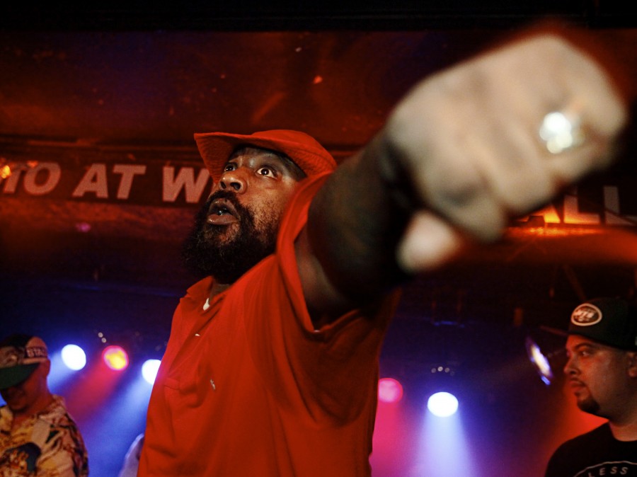Sean Price onstage in New York City in September of 2014.