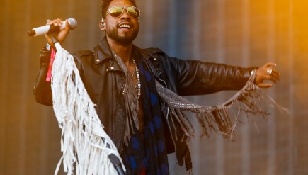 Miguel, a highlight at the Landmark Music Festival, which took over D.C.'s National Mall Sept. 26 to 27.