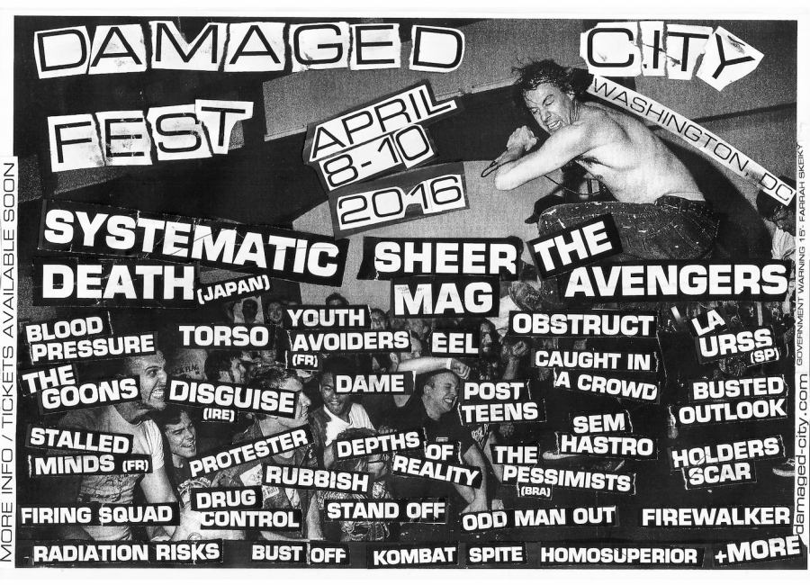 The fourth edition of hardcore punk festival Damaged City returns to D.C. in April 2016.