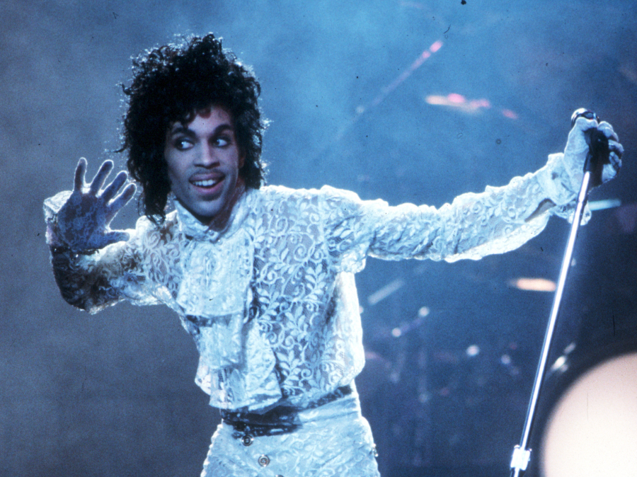 Prince performs at the Fabulous Forum in Inglewood, Calif., in 1985.