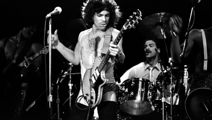 Prince performs in New York in 1981, on tour behind his third album, Dirty Mind.