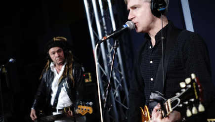 Nada Surf at the World Cafe performance studio.