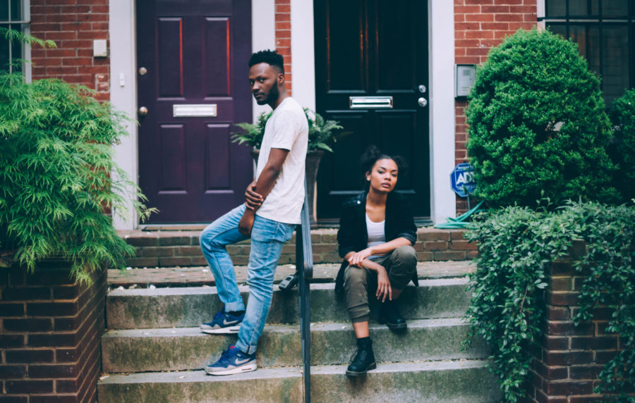 Singer April George, right, and producer Matt Thompson steer their R&B out of the cosmos on their latest single.