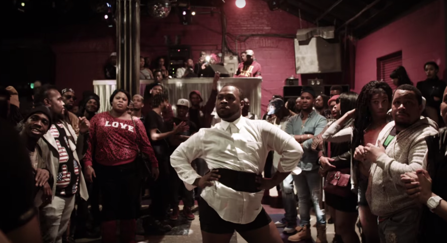 Keith "Ebony" Holt performs in a Baltimore ballroom event as depicted in the video "Voguing for a Cause."