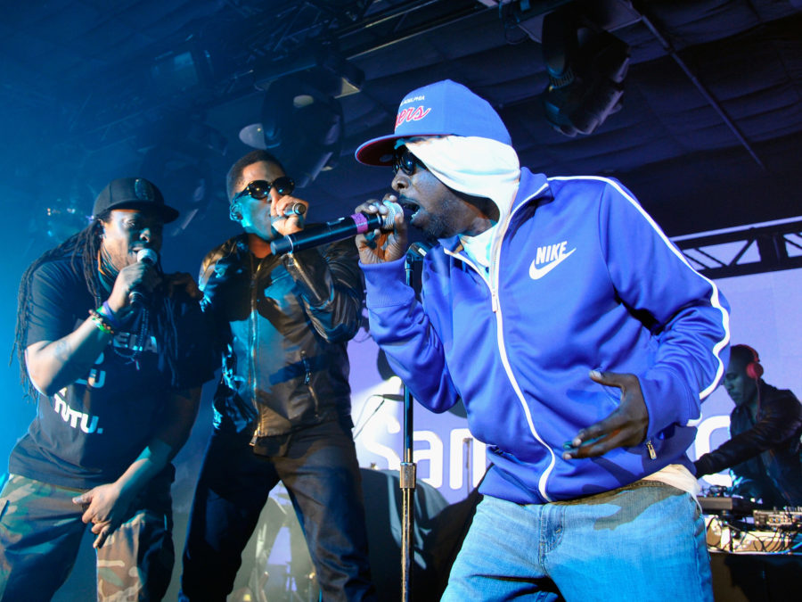 A Tribe Called quest performs at the 2013 SXSW music festival. Left to right: Jarobi White, Q-Tip, Phife Dawg and Ali Shaheed Muhammad.