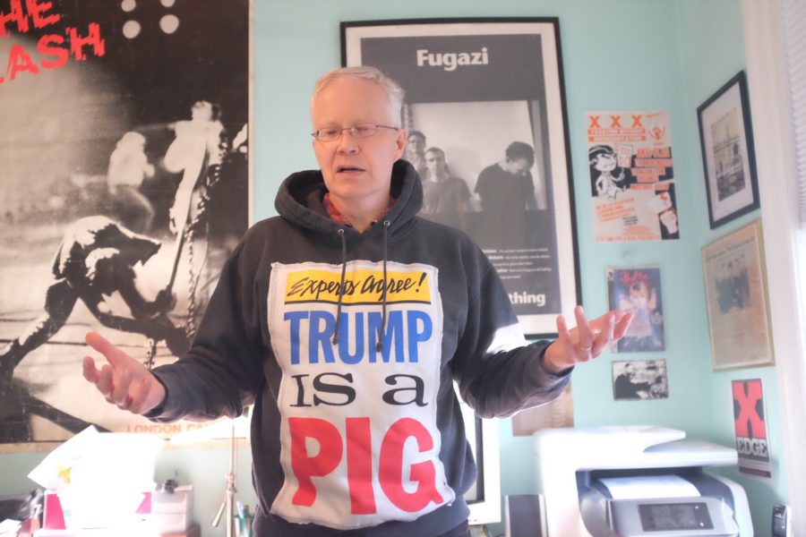 Mark Andersen, co-founder of D.C. punk activist group Positive Force, says events of the 1980s "made you wanna do something. Otherwise you would die inside."